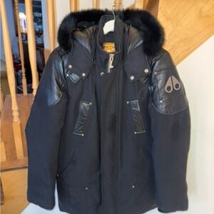 Men's Black Moose Knuckles Winter Jacket Medium
